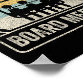 Retro Snowboard Meeting Snowboarding Vacat Poster (Hoek)
