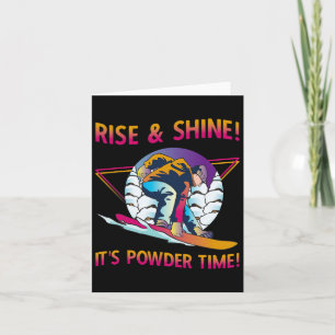 Retro Snowboard Rise en Shine Powder Time 80s SNO Kaart