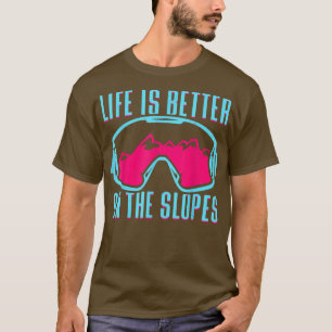 Retro Snowboard Ski Goggles  80-90-kiing T-shirt