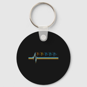 Retro Snowboard -  Snowboarder Snowboarden Sleutelhanger
