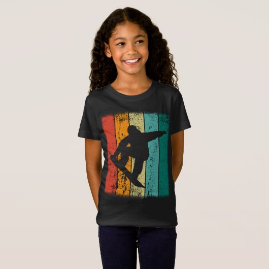 Retro Snowboard T-shirt (Voorkant volledig)