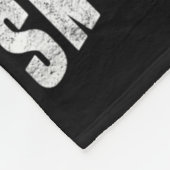 Retro Snowboarder Silhouette Sno Fleece Deken (Hoek)