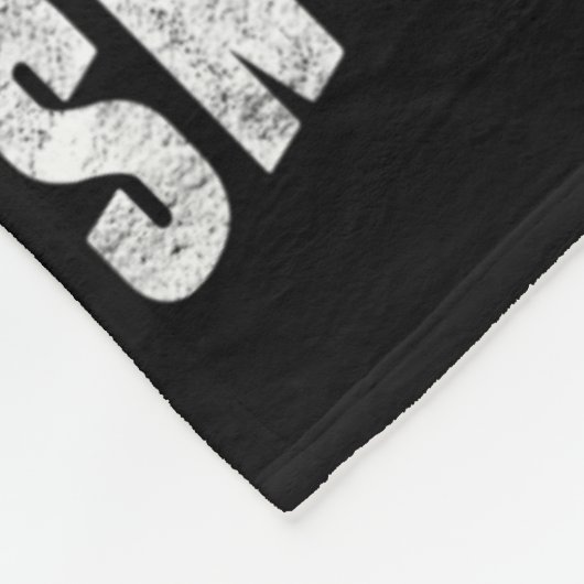 Retro Snowboarder Silhouette Sno Fleece Deken (Hoek)