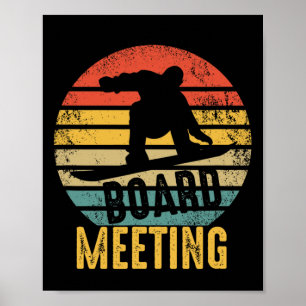 Retro Snowboarder - Snowboard  Snowboarder Poster