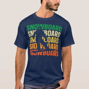 Retro Snowboarder Snowboard Snowboarding T-shirt