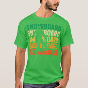 Retro Snowboarder Snowboard Snowboarding T-shirt