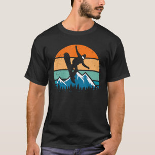 Retro Snowboarder Snowboarding T-shirt