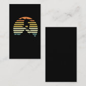 Retro Snowboarding Freestyle Jump Mountains Visitekaartje (Voorkant / Achterkant)