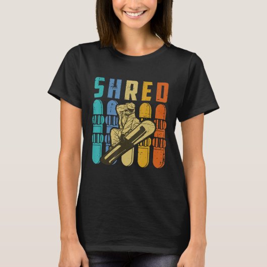 Retro Snowboarding T-shirt (Voorkant)