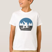  Retro Snowboarding T-shirt (Voorkant)