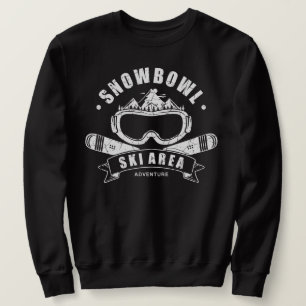 Retro Snowbowl Ski Avontuur T-shirt