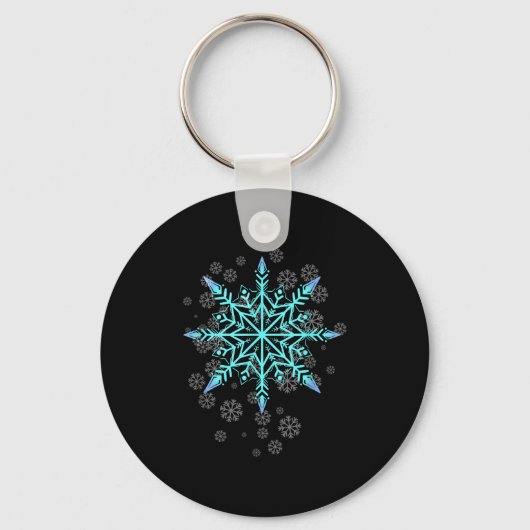 Retro Snowflake For Women  Sleutelhanger (Voorkant)
