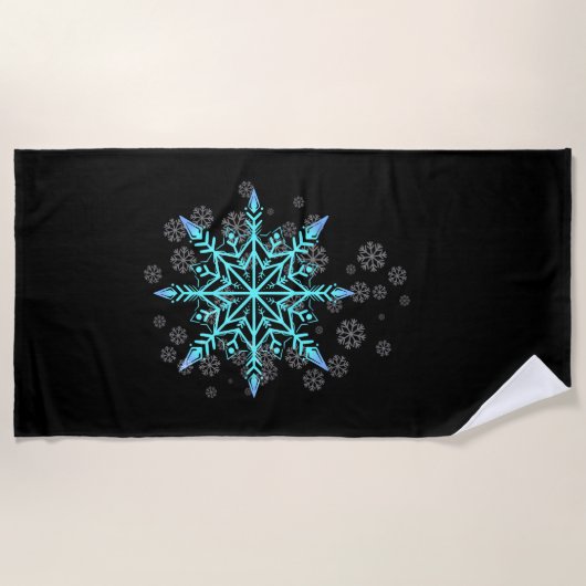 Retro Snowflake for Women Strandlaken (Voorkant)