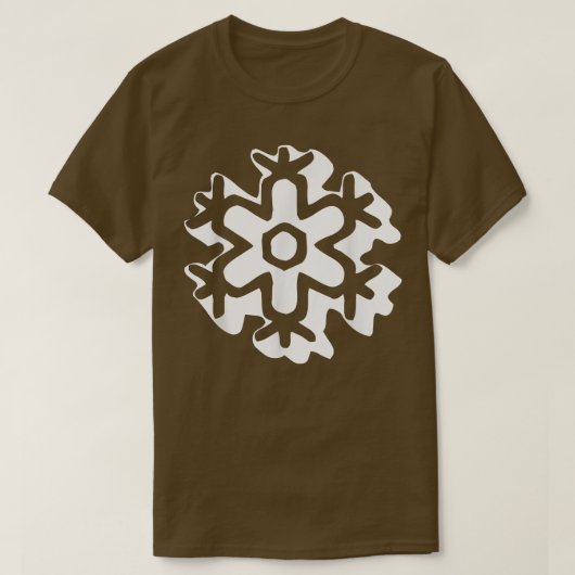 Retro Snowflake Groovy 531 T-shirt (Design voorkant)