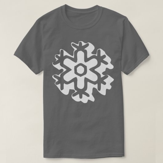 Retro Snowflake Groovy T-shirt (Design voorkant)