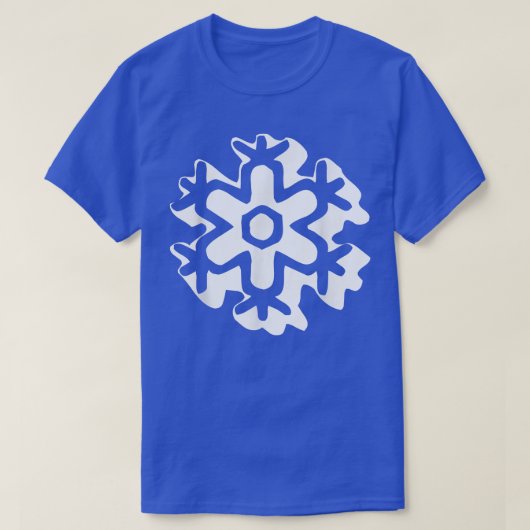 Retro Snowflake Groovy T-shirt (Design voorkant)