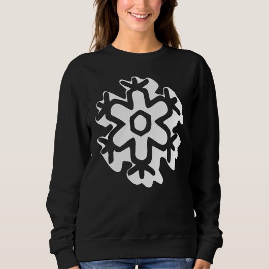 Retro Snowflake Groovy Trui (Voorkant)