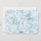 Retro Snowflake Swirl-fotosjabloon voor kerstmis Feestdagenkaart (Achterkant)