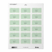 Retro Snowflakes 2 kerstlabels Etiket (Full Sheet)