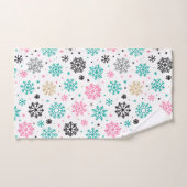 Retro Snowflakes Bad Handdoek (Handdoek)