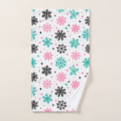 Retro Snowflakes Bad Handdoek (Handdoek)