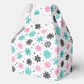 Retro Snowflakes Bedankdoosjes (Voorkant)