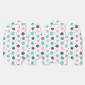 Retro Snowflakes Bedankdoosjes (Ongevouwen)