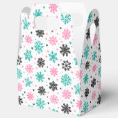 Retro Snowflakes Bedankdoosjes (Open)
