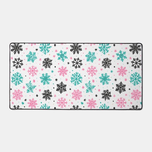 Retro Snowflakes Bureaumat (Voorkant)