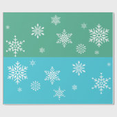 Retro - Snowflakes Cadeaupapier (Vlak)
