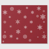 Retro - Snowflakes Cadeaupapier (Vlak)