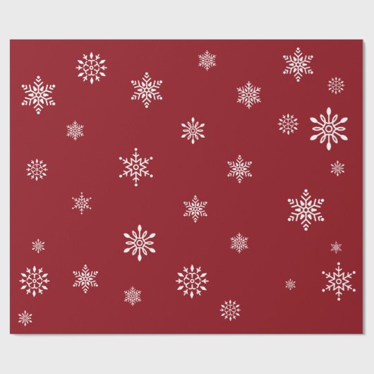 Retro - Snowflakes Cadeaupapier (Vlak)