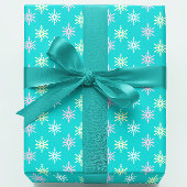 Retro Snowflakes Cadeaupapier
