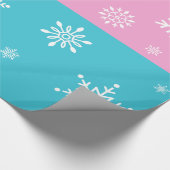 Retro - Snowflakes Cadeaupapier (Hoek)