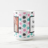 Retro Snowflakes Koffiemok (Center)