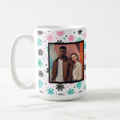 Retro Snowflakes Koffiemok (Links)