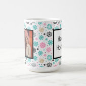 Retro Snowflakes Koffiemok (Center)