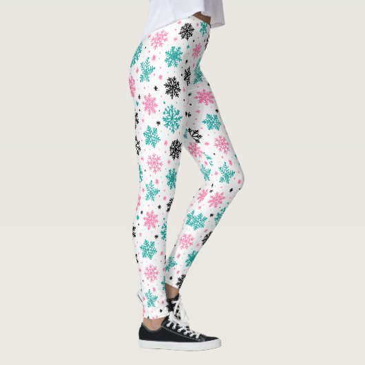 Retro Snowflakes Leggings (Rechts)