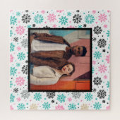 Retro Snowflakes Legpuzzel (Horizontaal)