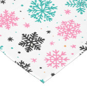 Retro Snowflakes Medium Tafelloper (Hoek)