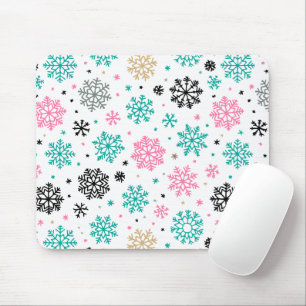 Retro Snowflakes Muismat