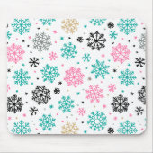 Retro Snowflakes Muismat (Voorkant)