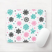 Retro Snowflakes Muismat (Met muis)