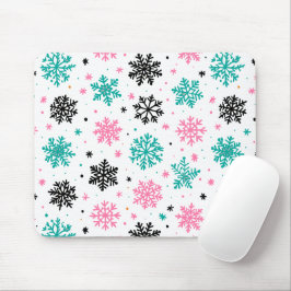 Retro Snowflakes Muismat