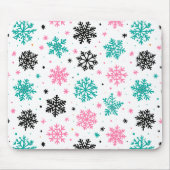 Retro Snowflakes Muismat (Voorkant)