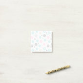 Retro Snowflakes Post-it® Notes (Op bureau)
