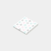 Retro Snowflakes Post-it® Notes (Schuin)