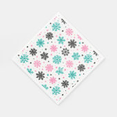 Retro Snowflakes Servet (Hoek)