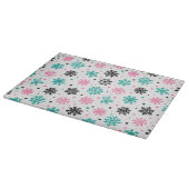 Retro Snowflakes Snijplank (Hoek)
