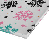Retro Snowflakes Snijplank (Hoek)